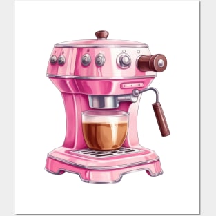 Pink Coffee Maker #2 Posters and Art